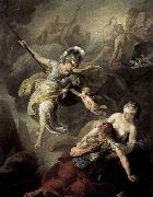 Joseph Benoit Suvee The Combat of Mars and Minerva oil painting